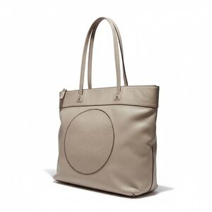 Coach Laura Beige/Taupe w Lilac Interior Leather Tote Bag